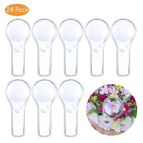 hand2mind Mini Plastic HandHeld Magnifying Glasses Without Lanyard 3X And 6X Pack of 10 hand2mind Mini Plastic HandHeld Magnifying Glasses Without Lanyard 3X And 6X Pack of 10